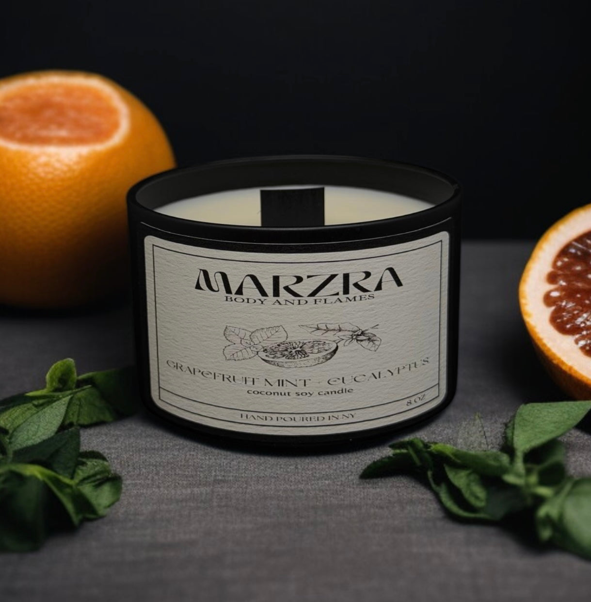 Grapefruit Mint + Eucalyptus Candle